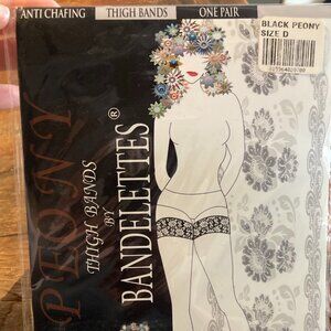 Peony Thigh Bands by Bandelettes® - Black